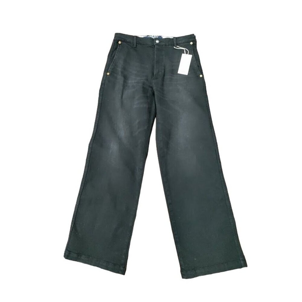 Unified Unlimited High Rise Denim Relaxed Jeans Black Wash Women's Size 6 NWT - Picture 5 of 10